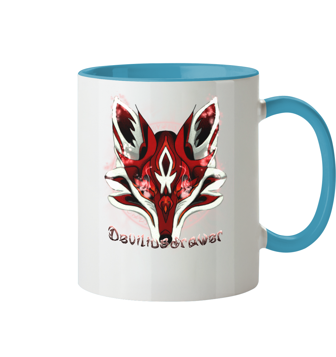 Deviliusdrawer Red Eyed Fox - Tasse zweifarbig