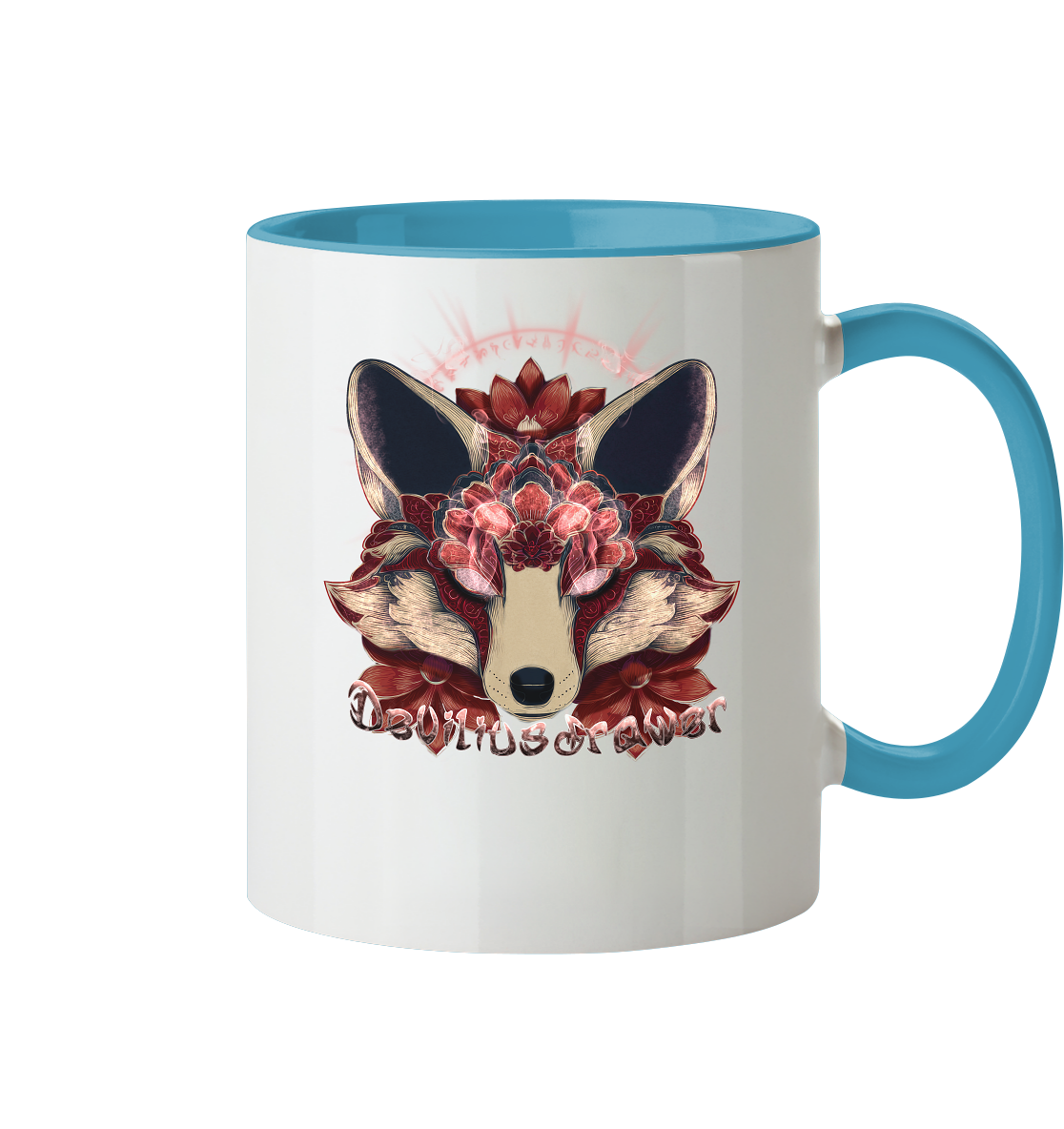 Deviliusdrawer Fire Kitsune - Tasse zweifarbig