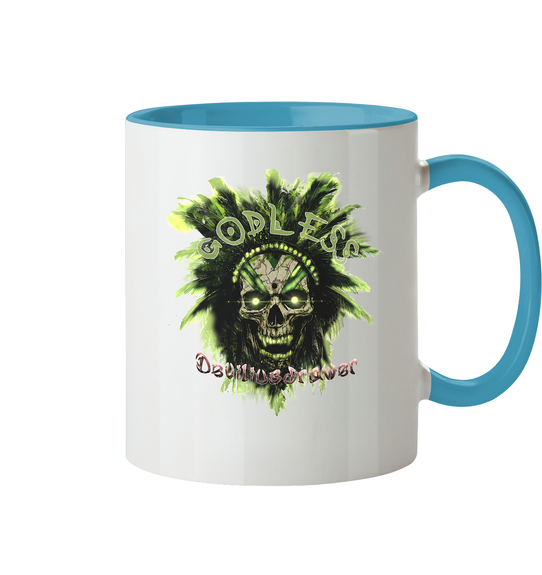 Deviliusdrawer Godless Skull - Tasse zweifarbig