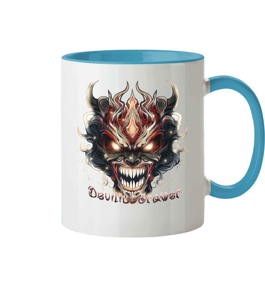 Deviliusdrawer Evil Vamp Mask - Tasse zweifarbig