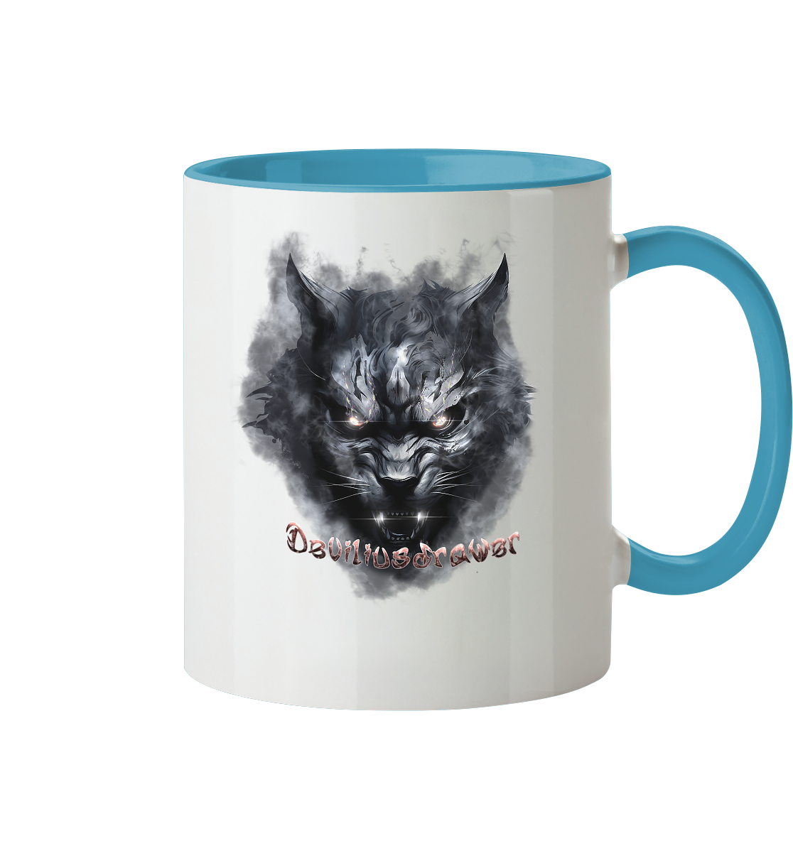 Deviliusdrawer Dark Beast Tiger  - Tasse zweifarbig