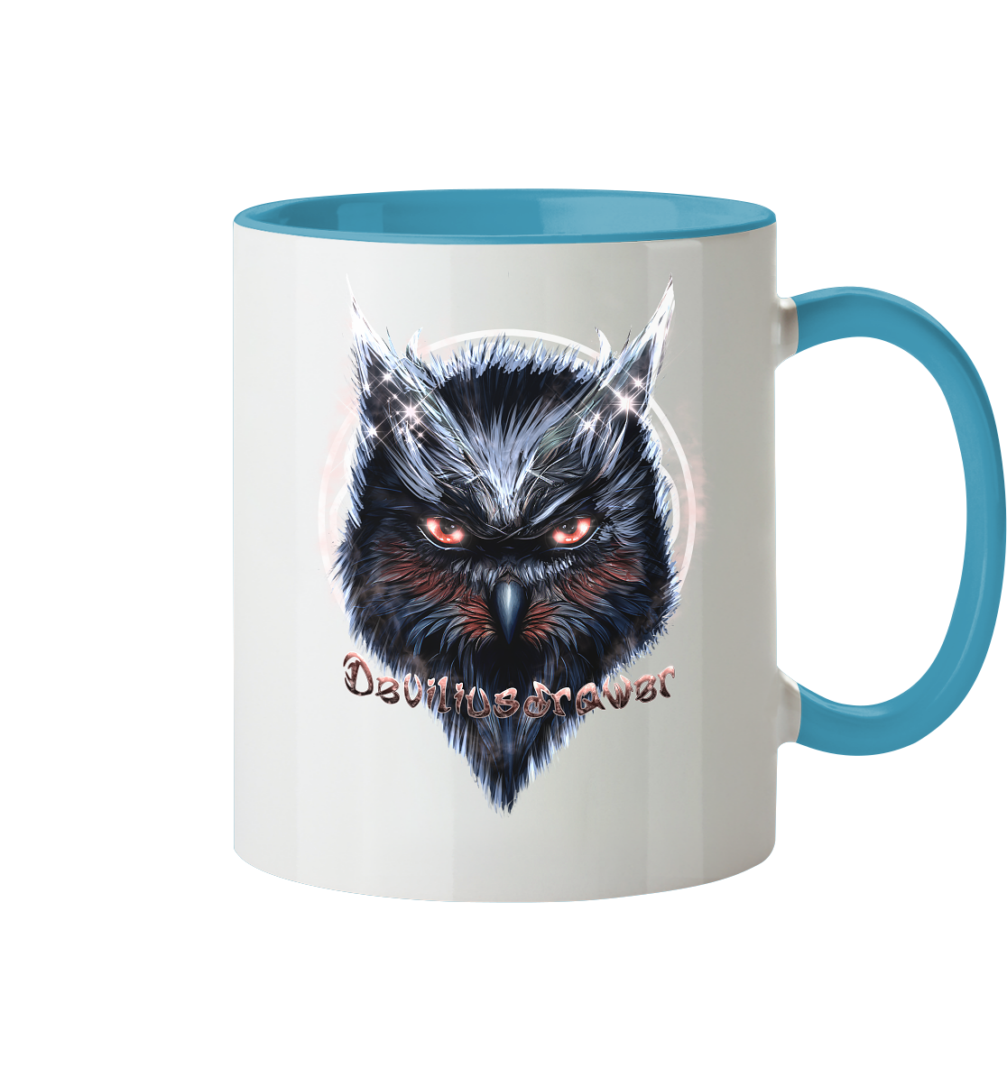Deviliusdrawer Fire Owl - Tasse zweifarbig