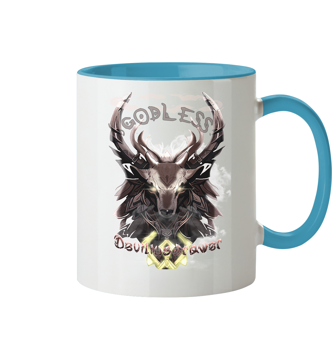 Deviliusdrawer Godless Deer - Tasse zweifarbig