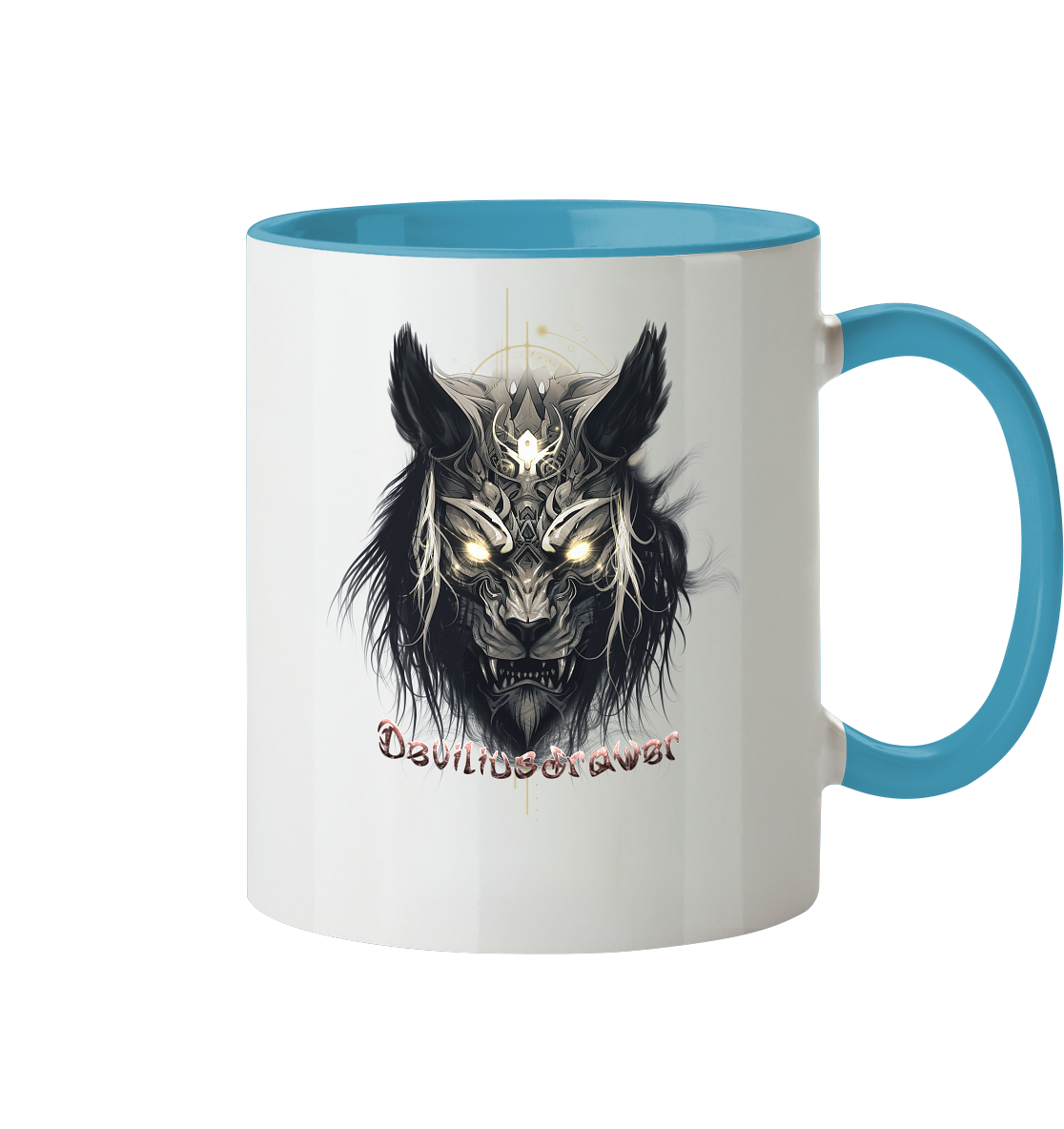 Deviliusdrawer Wolftiger - Tasse zweifarbig