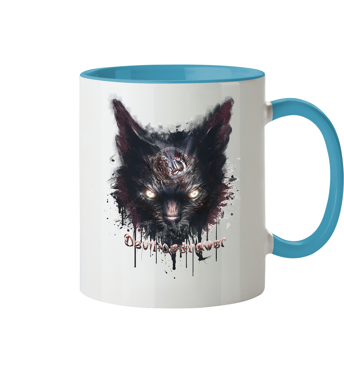 Deviliusdrawer Zombie Cat - Tasse zweifarbig