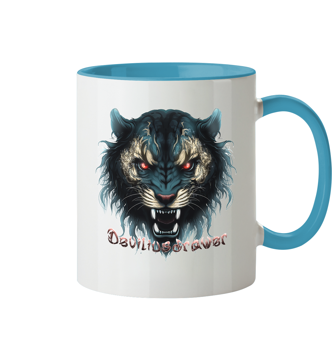 Deviliusdrawer Tigercat - Tasse zweifarbig