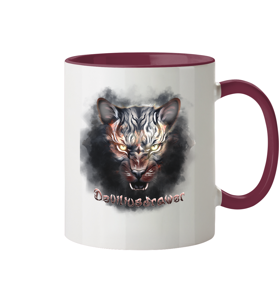 Deviliusdrawer Smoke Tiger - Tasse zweifarbig