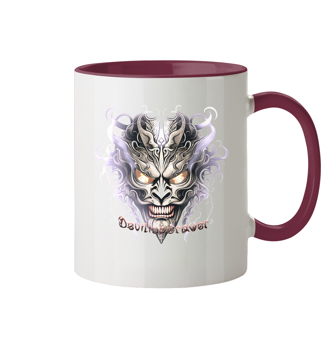 Deviliusdrawer Demon Mask Violet - Tasse zweifarbig