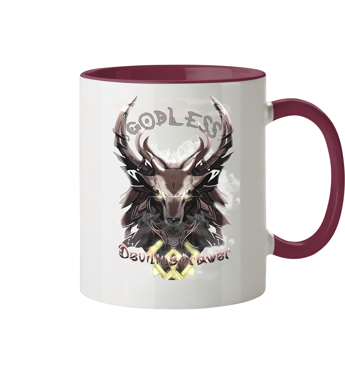 Deviliusdrawer Godless Deer - Tasse zweifarbig