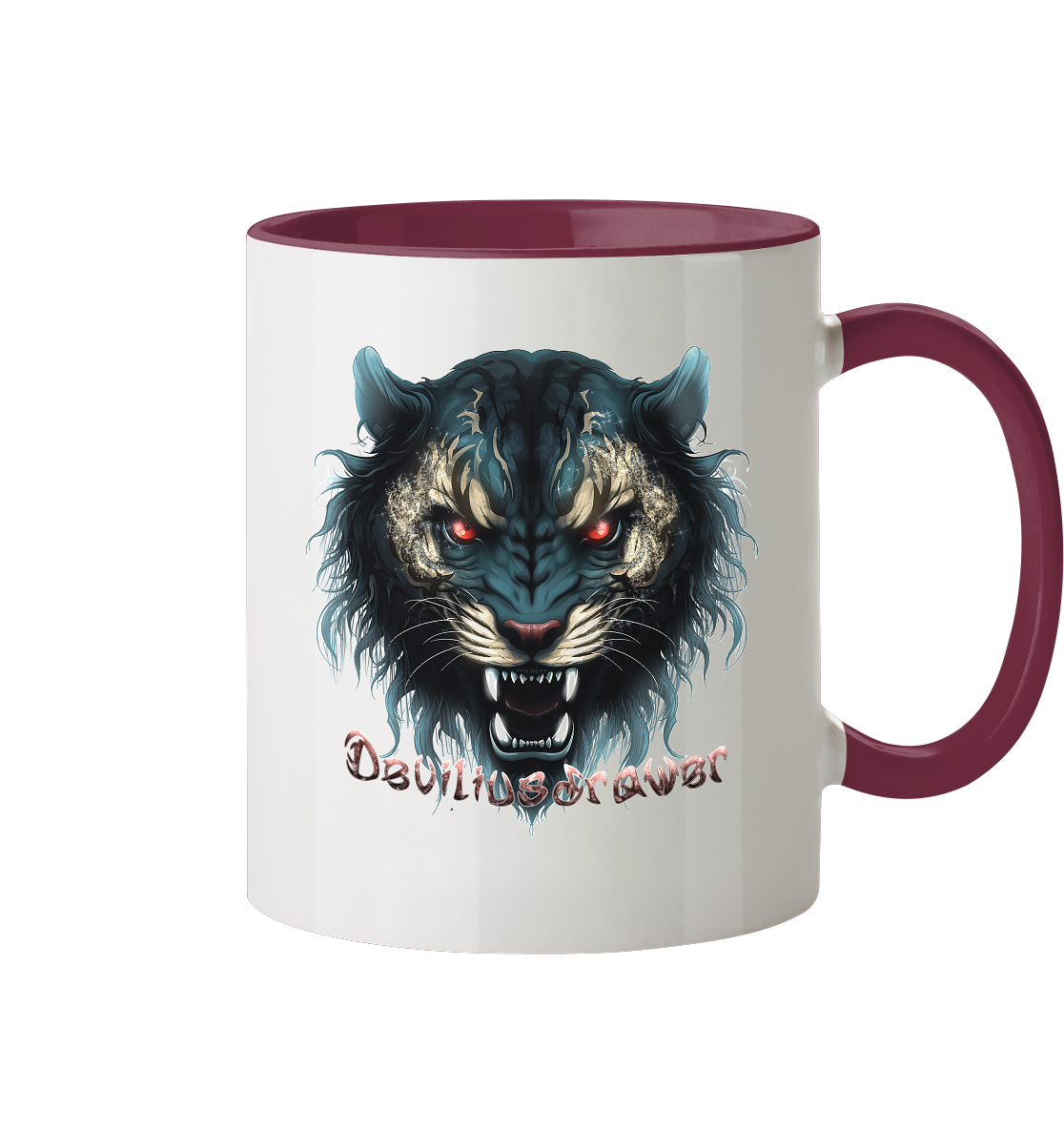 Deviliusdrawer Tigercat - Tasse zweifarbig