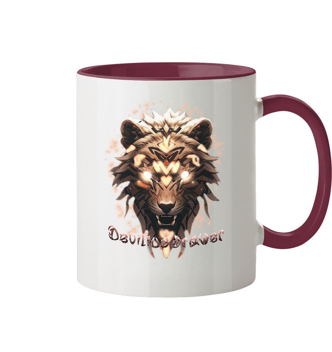 Deviliusdrawer Gold Weartiger - Tasse zweifarbig
