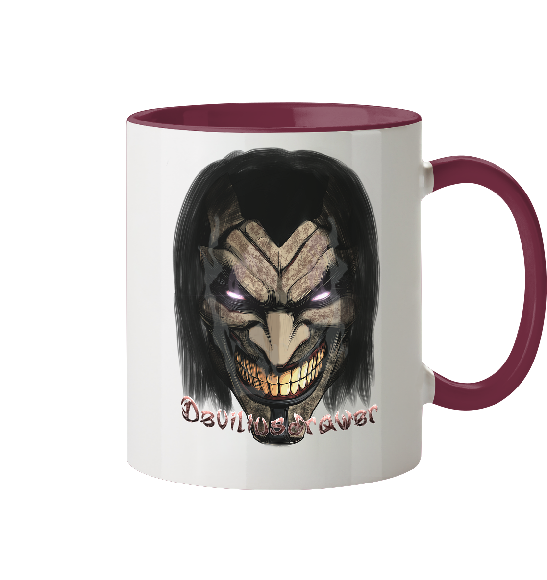 Deviliusdrawer Smiling Devil - Tasse zweifarbig