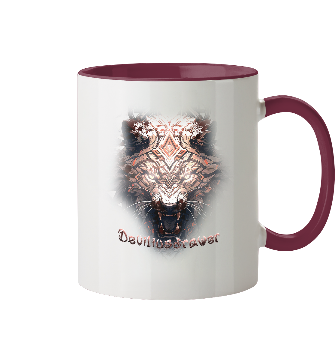 Deviliusdrawer Gold Metal Tiger - Tasse zweifarbig