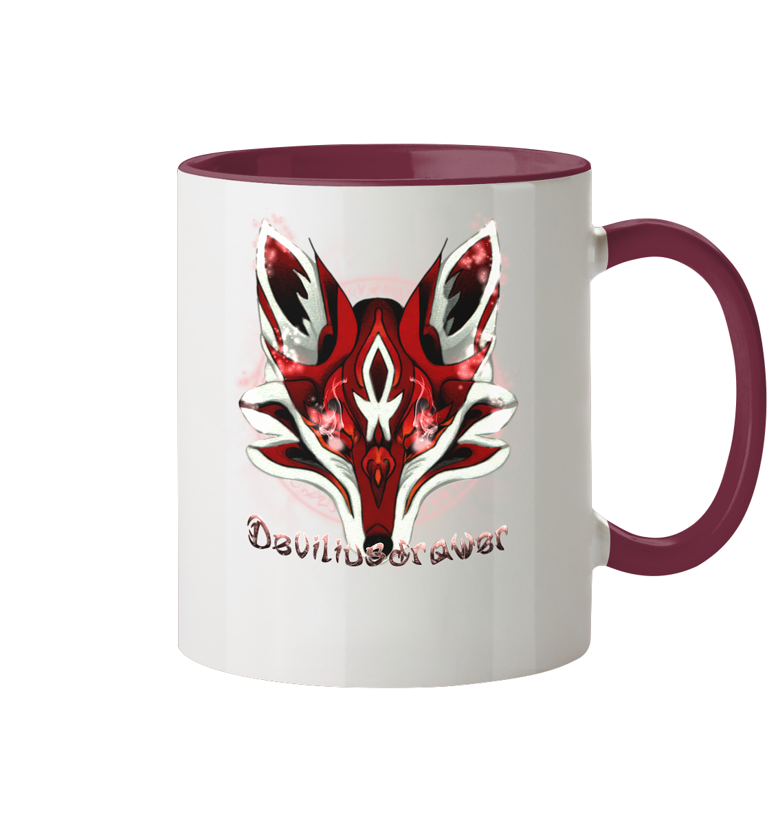 Deviliusdrawer Red Eyed Fox - Tasse zweifarbig