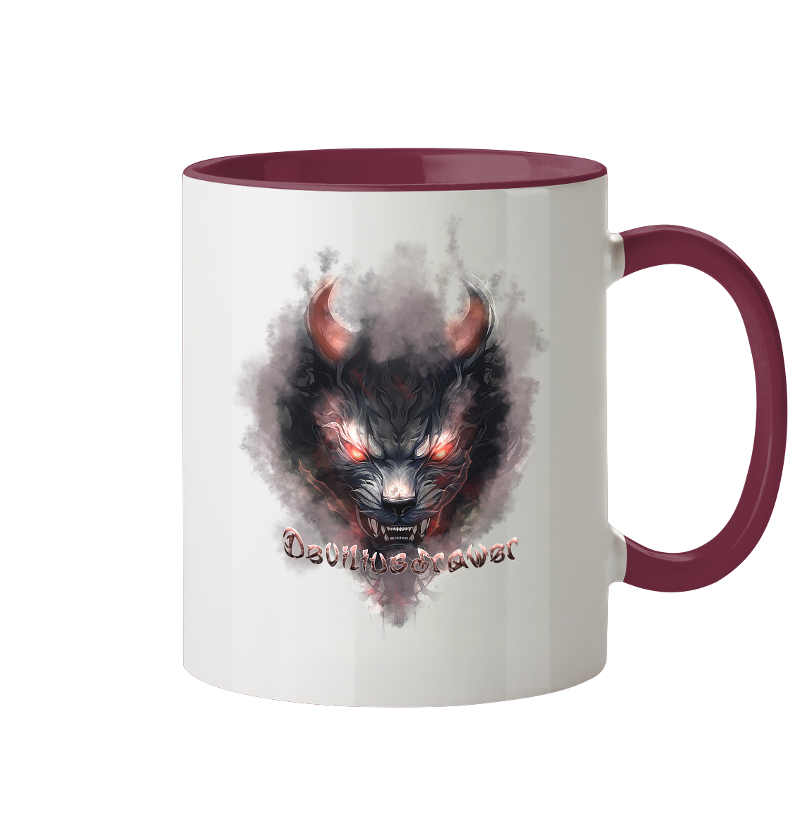 Deviliusdrawer Red Smoked Cat - Tasse zweifarbig