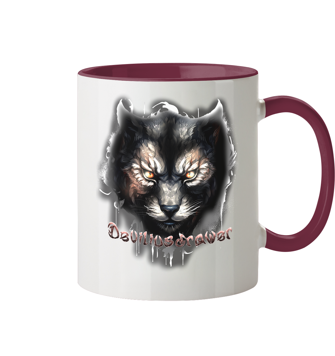 Deviliusdrawer Vampire Cat - Tasse zweifarbig