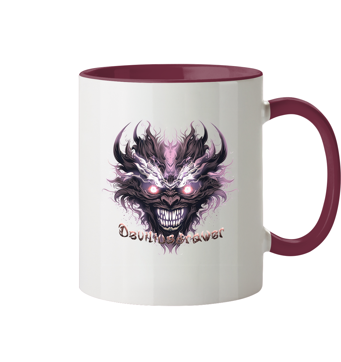 Deviliusdrawer Crazy Mask - Tasse zweifarbig