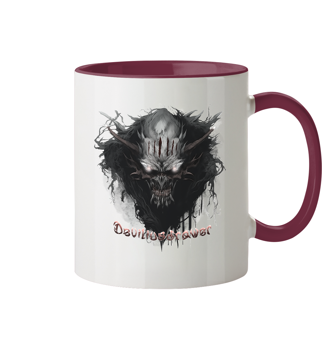 Deviliusdrawer Dark Smoke Demon - Tasse zweifarbig