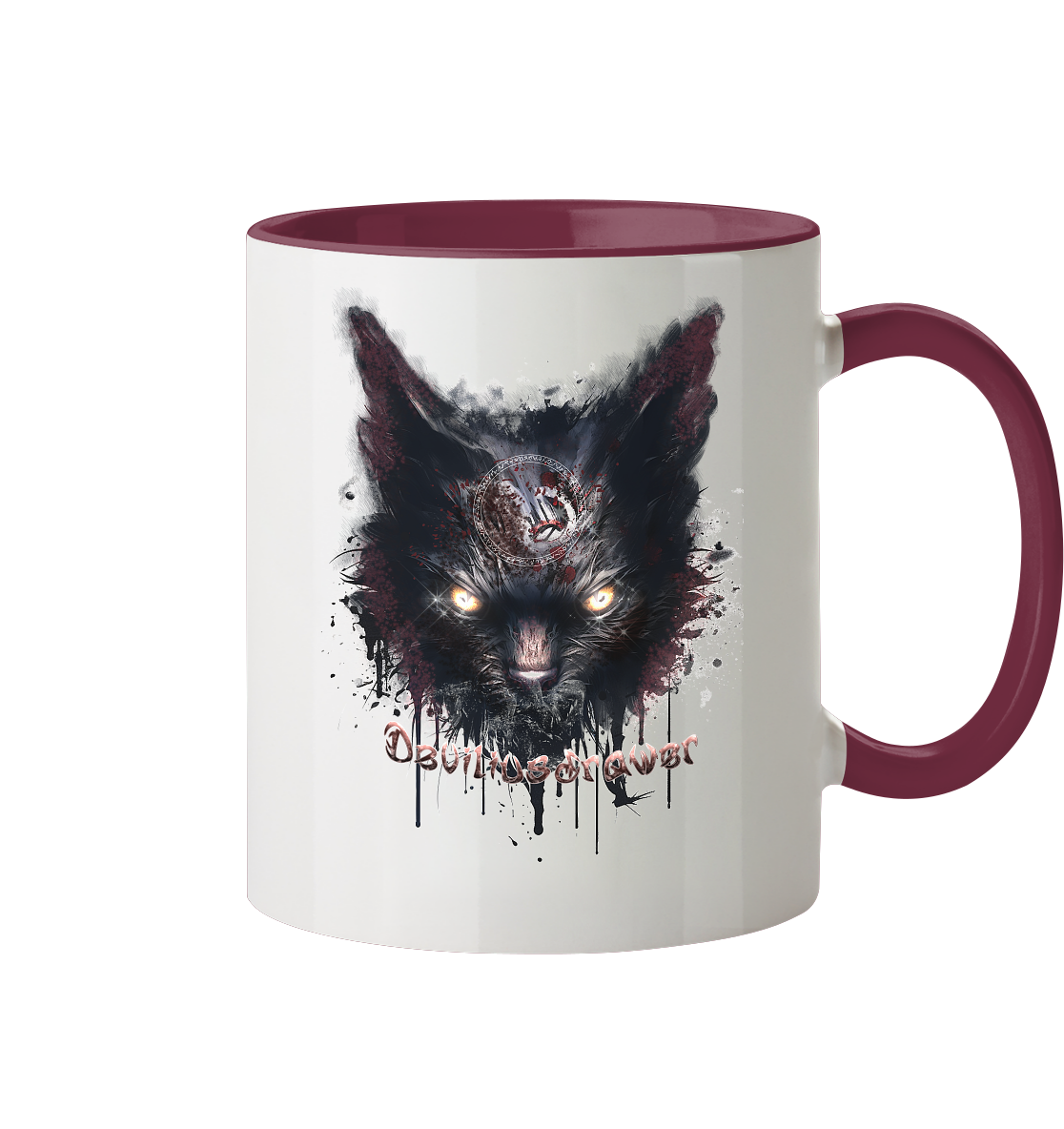 Deviliusdrawer Zombie Cat - Tasse zweifarbig
