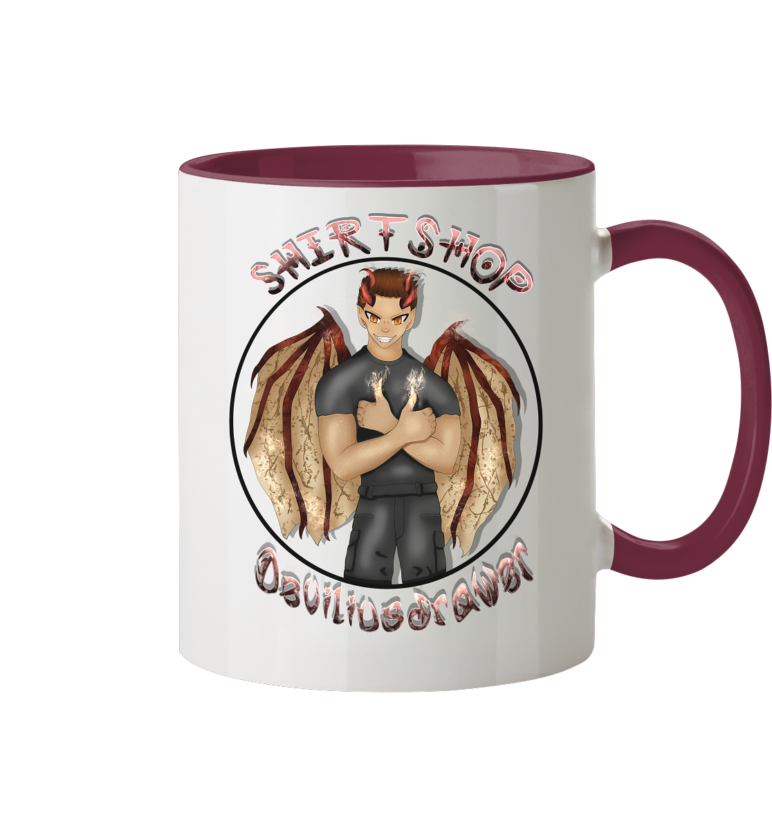 Deviliusdrawer Devilshop - Tasse zweifarbig