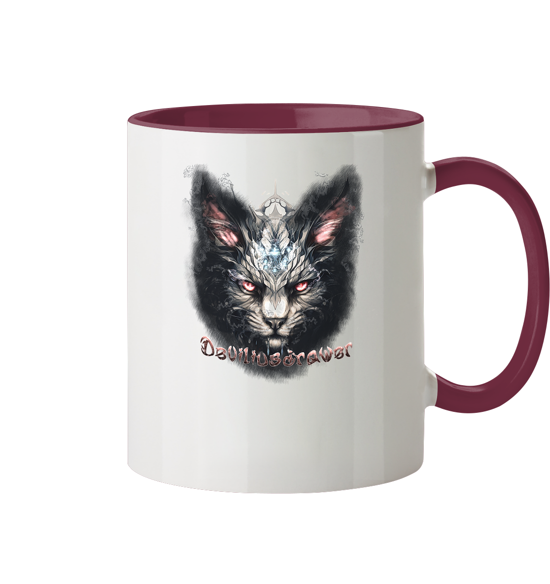 Deviliusdrawer Myshtical Redeyed Cat - Tasse zweifarbig