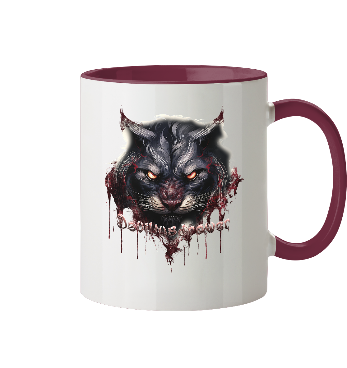 Deviliusdrawer Badass Cat - Tasse zweifarbig