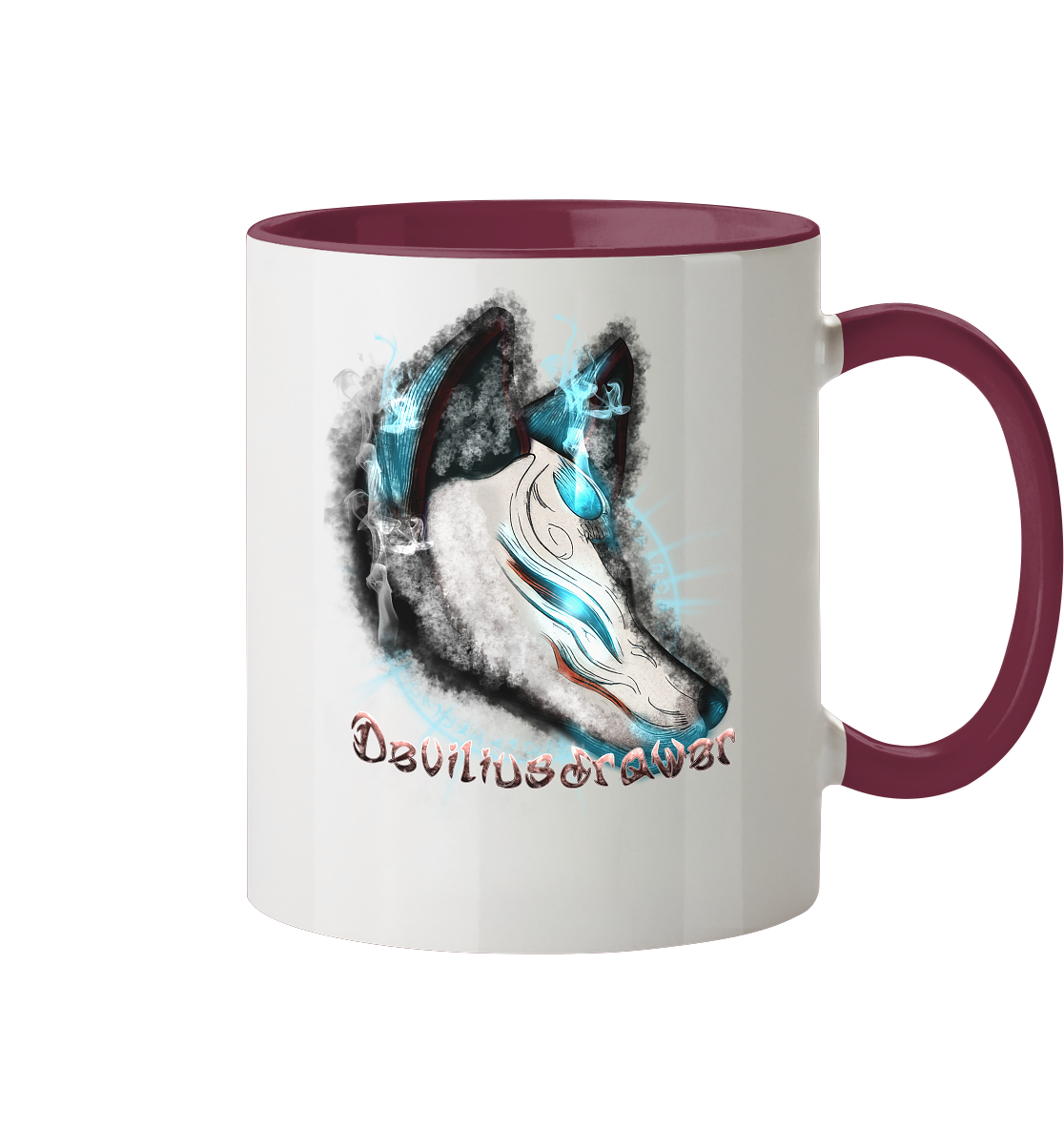Deviliusdrawer Darkness Kitsune - Tasse zweifarbig