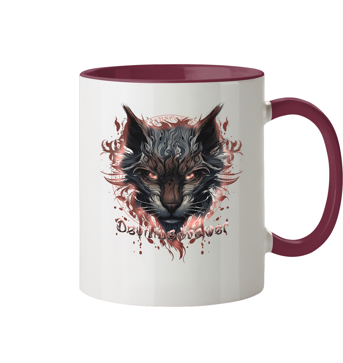 Deviliusdrawer Devil Cat - Tasse zweifarbig