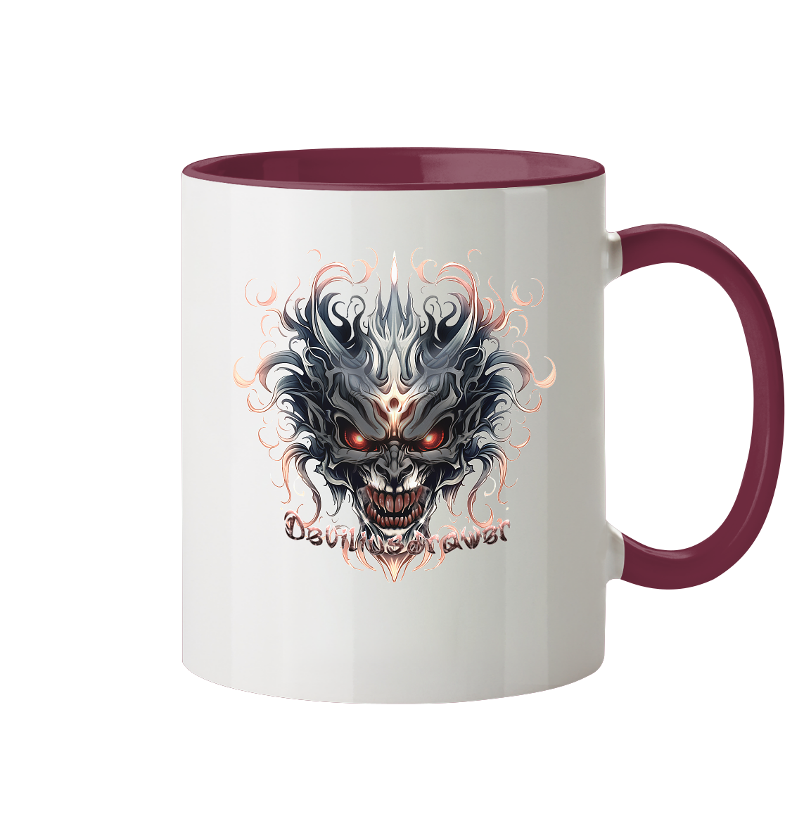 Deviliusdrawer Demon Mask - Tasse zweifarbig