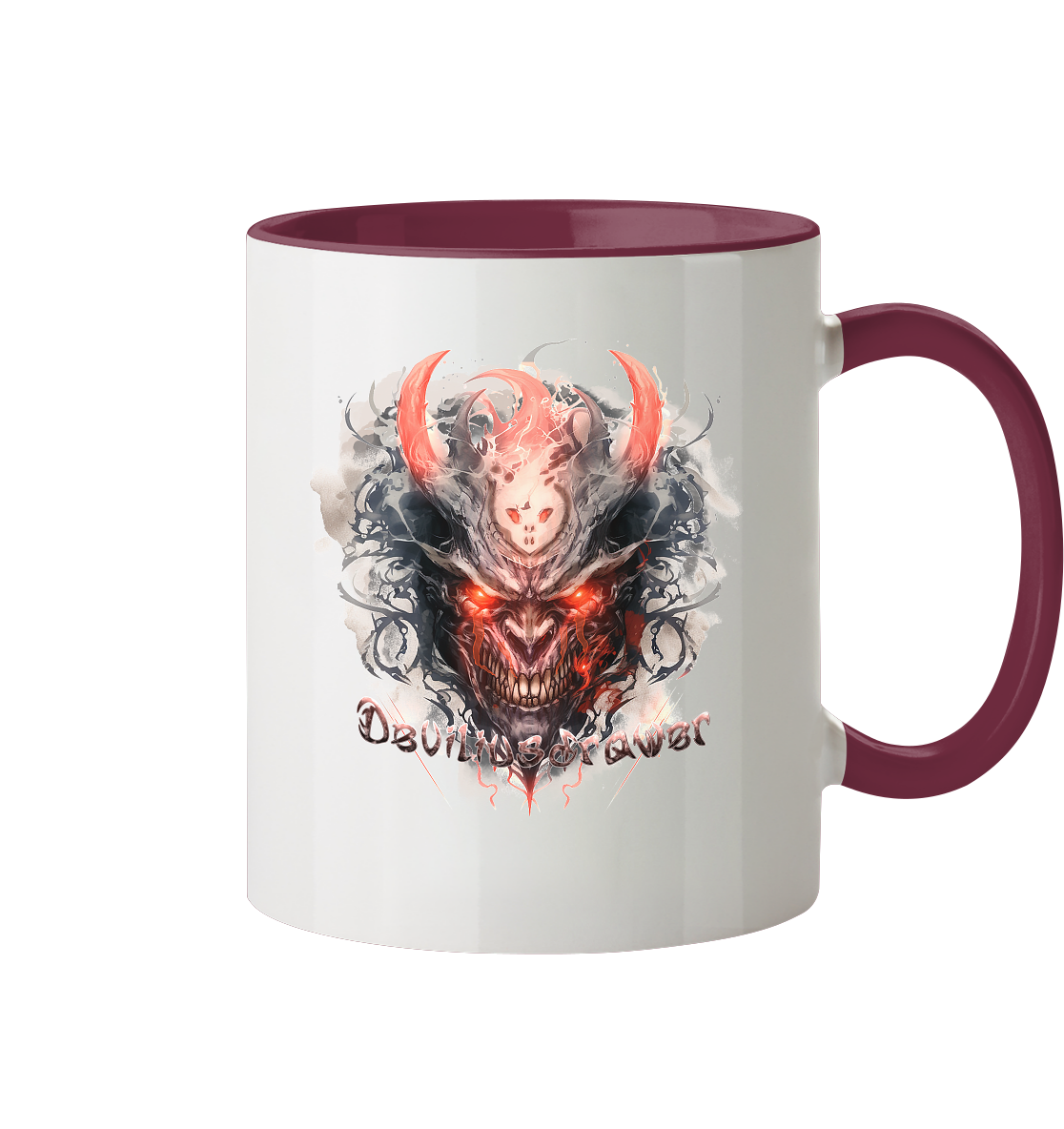 Deviliusdrawer Red Horn Devil - Tasse zweifarbig