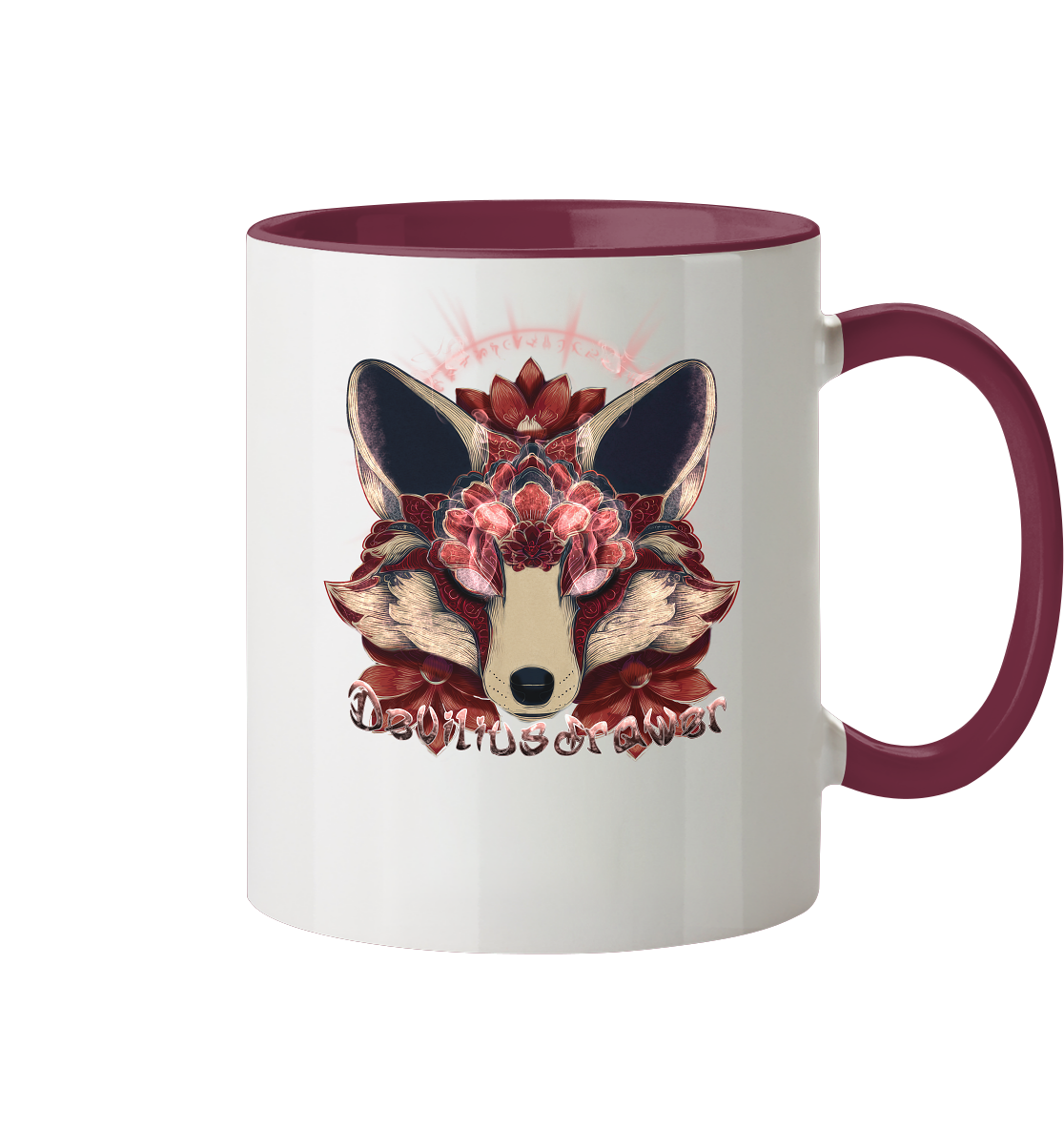 Deviliusdrawer Fire Kitsune - Tasse zweifarbig