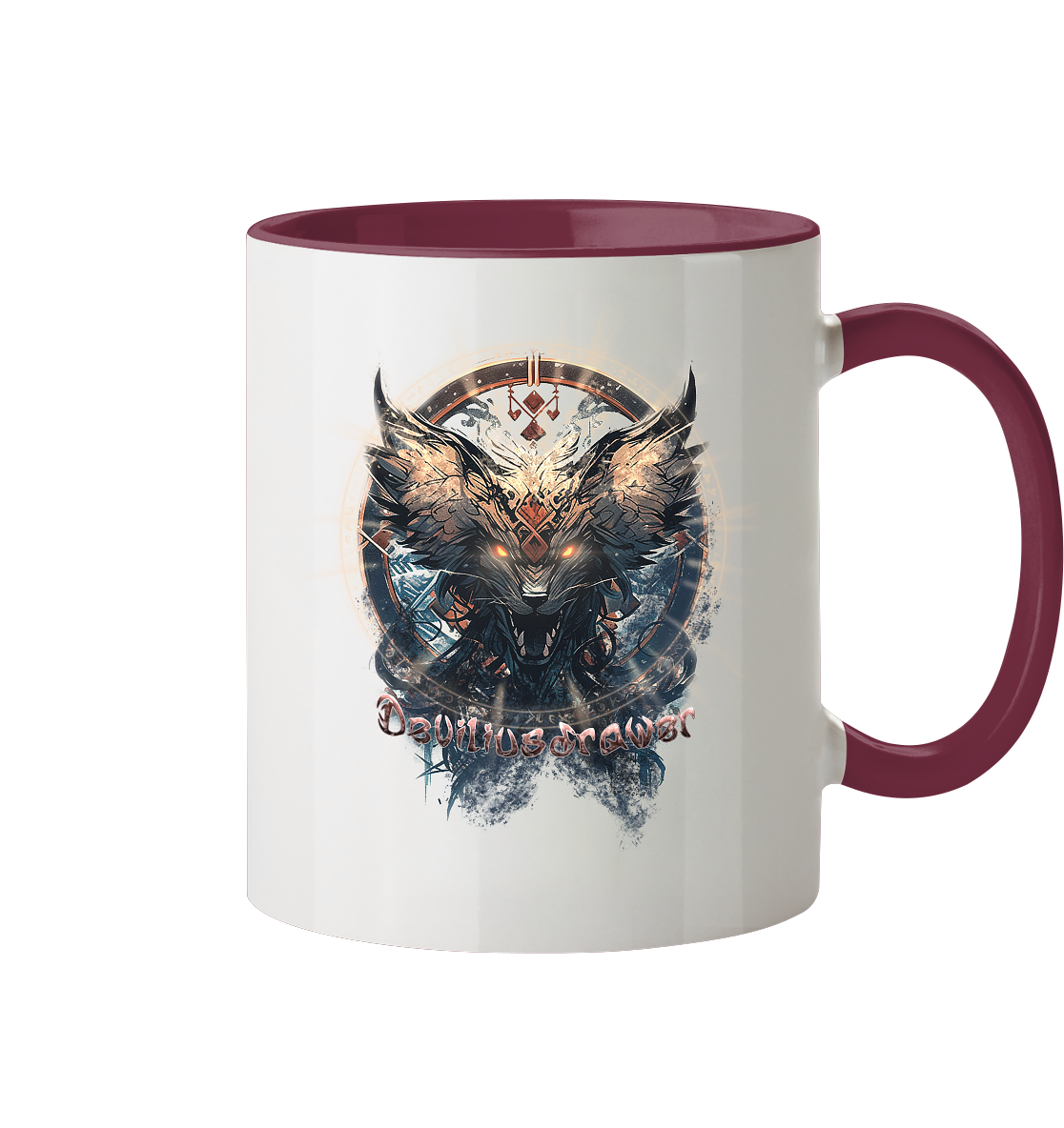 Deviliusdrawer Dark Magic Wolf - Tasse zweifarbig