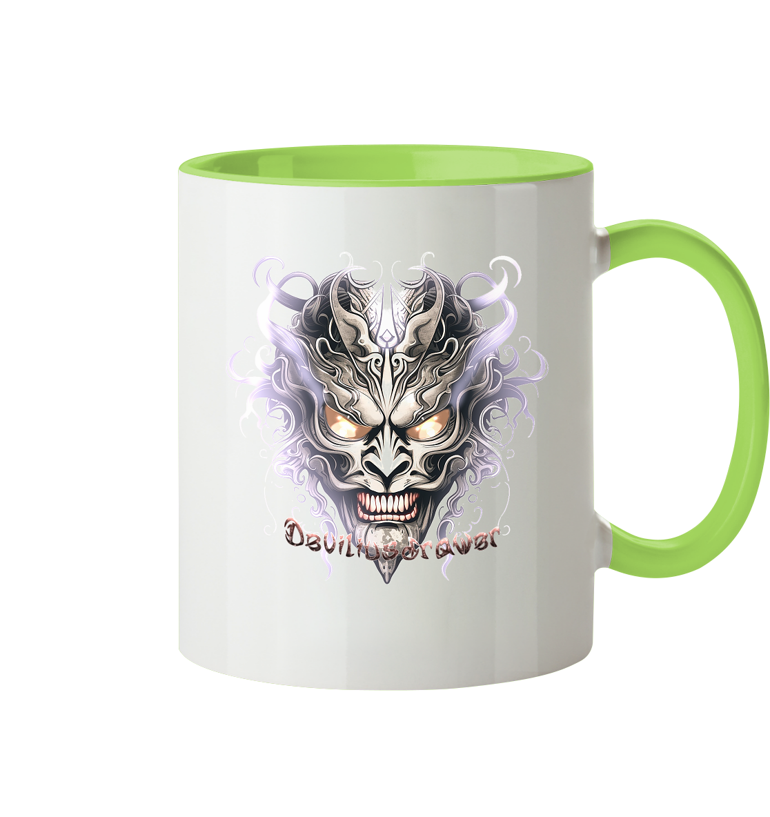 Deviliusdrawer Demon Mask Violet - Tasse zweifarbig