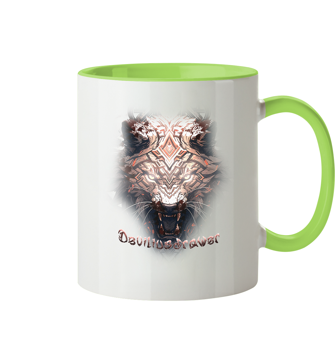 Deviliusdrawer Gold Metal Tiger - Tasse zweifarbig