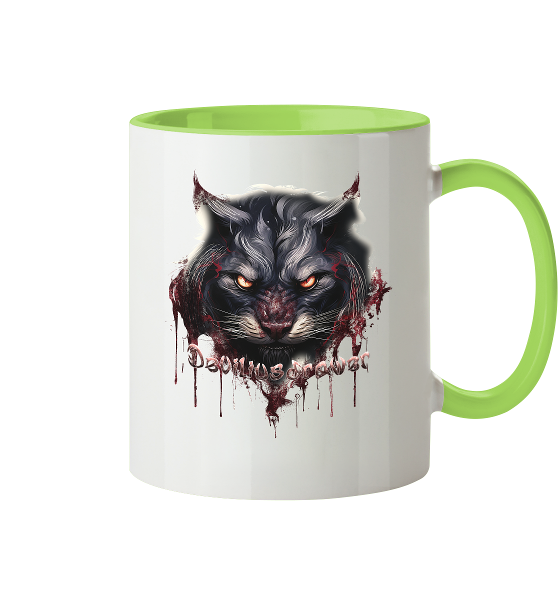 Deviliusdrawer Badass Cat - Tasse zweifarbig