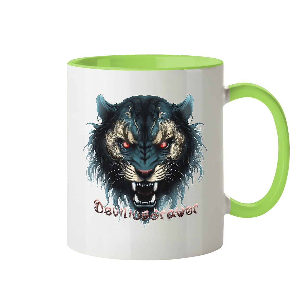 Deviliusdrawer Tigercat - Tasse zweifarbig