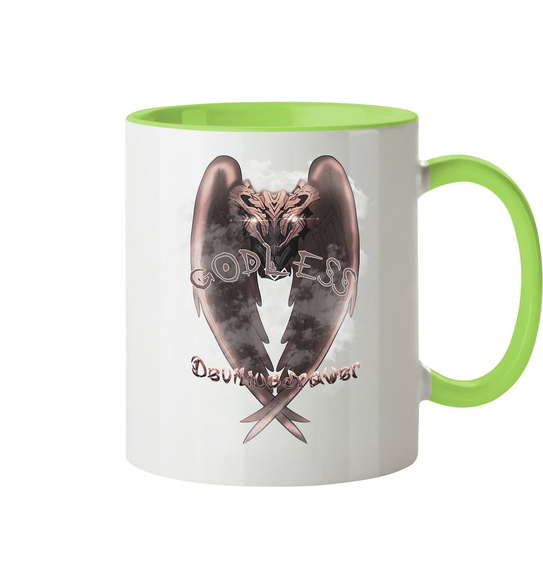 Deviliusdrawer Godless Owl - Tasse zweifarbig