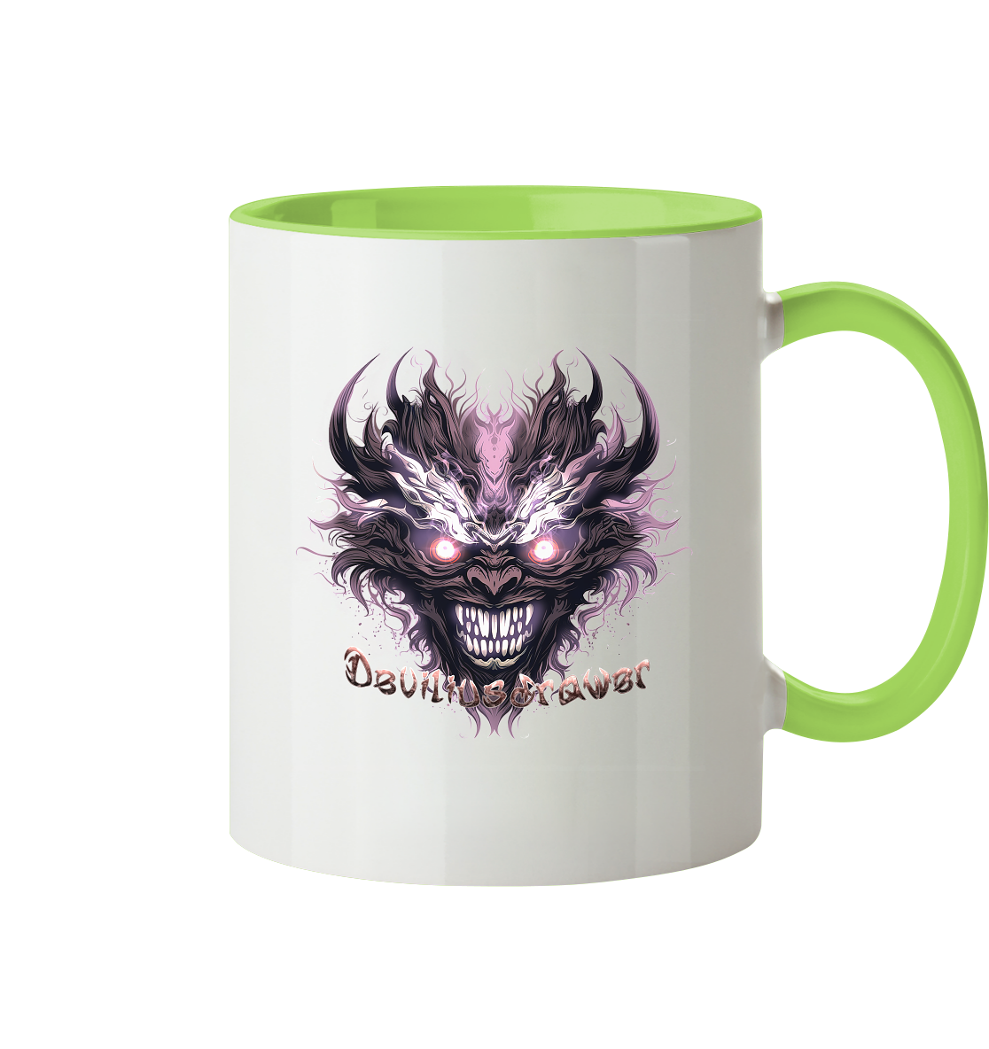 Deviliusdrawer Crazy Mask - Tasse zweifarbig