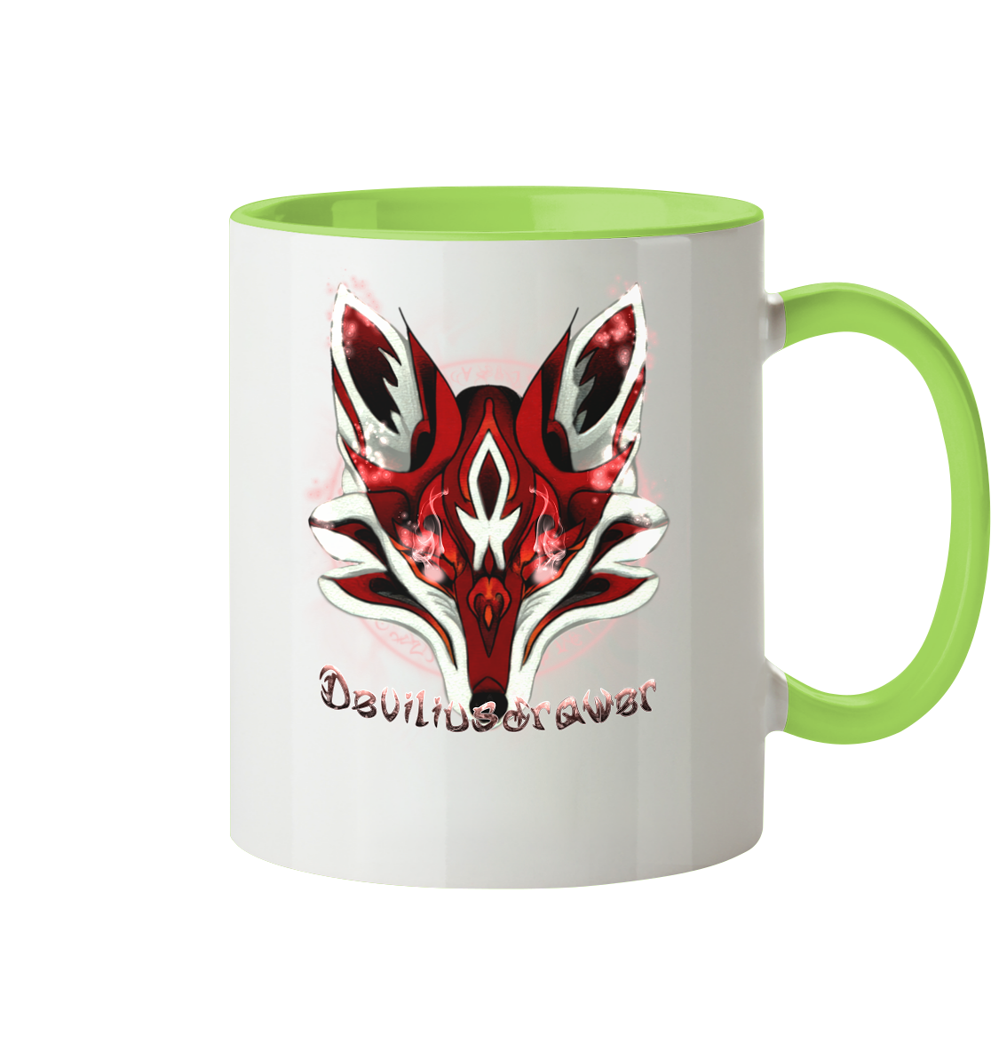 Deviliusdrawer Red Eyed Fox - Tasse zweifarbig