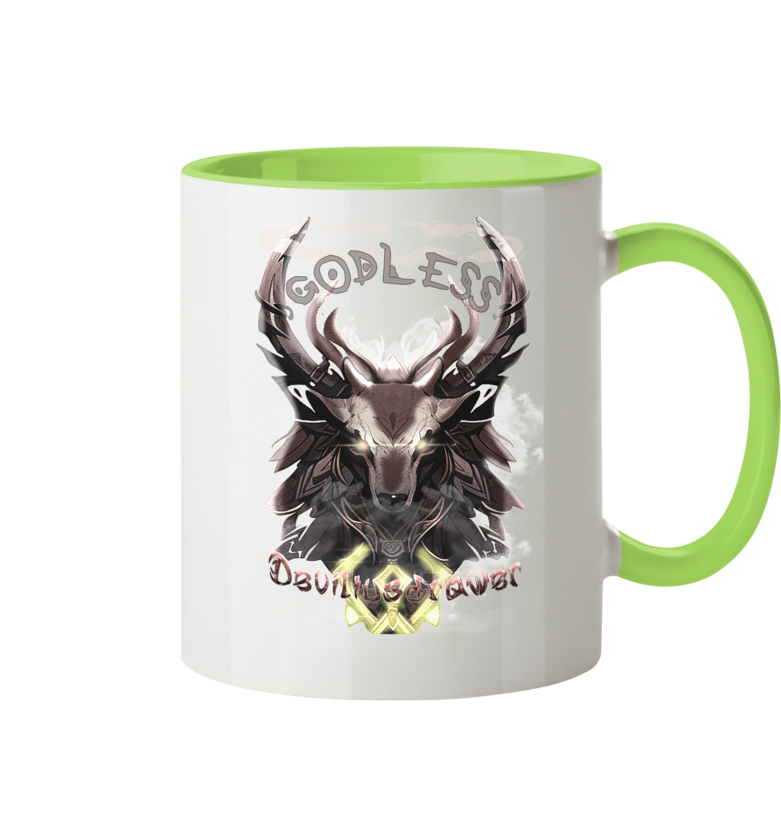 Deviliusdrawer Godless Deer - Tasse zweifarbig