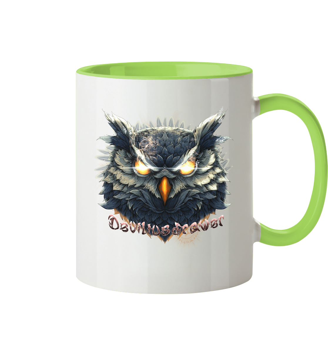 Deviliusdrawer Dark Fire Owl - Tasse zweifarbig