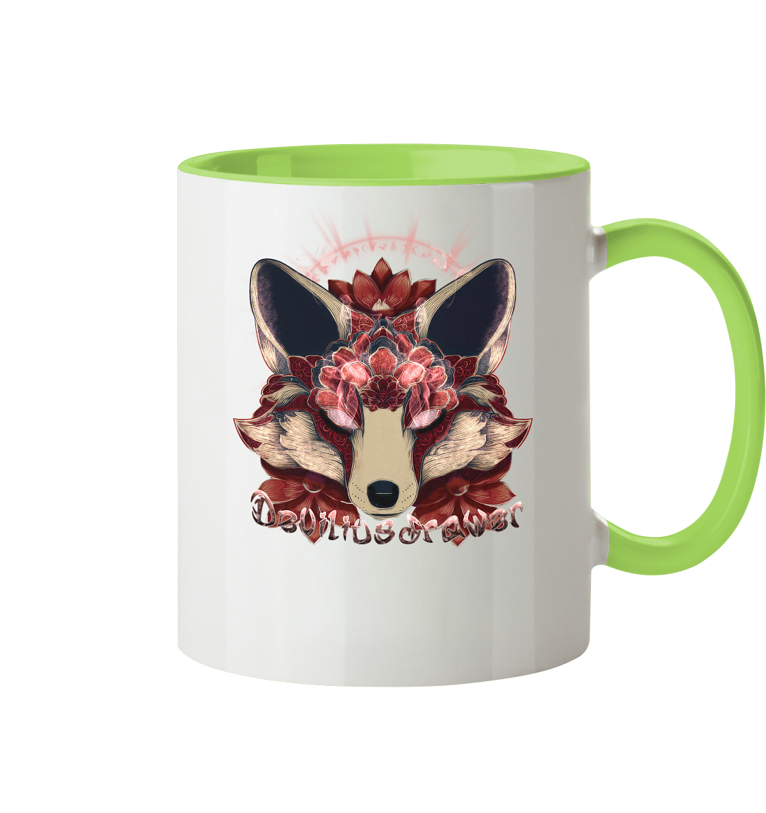 Deviliusdrawer Fire Kitsune - Tasse zweifarbig