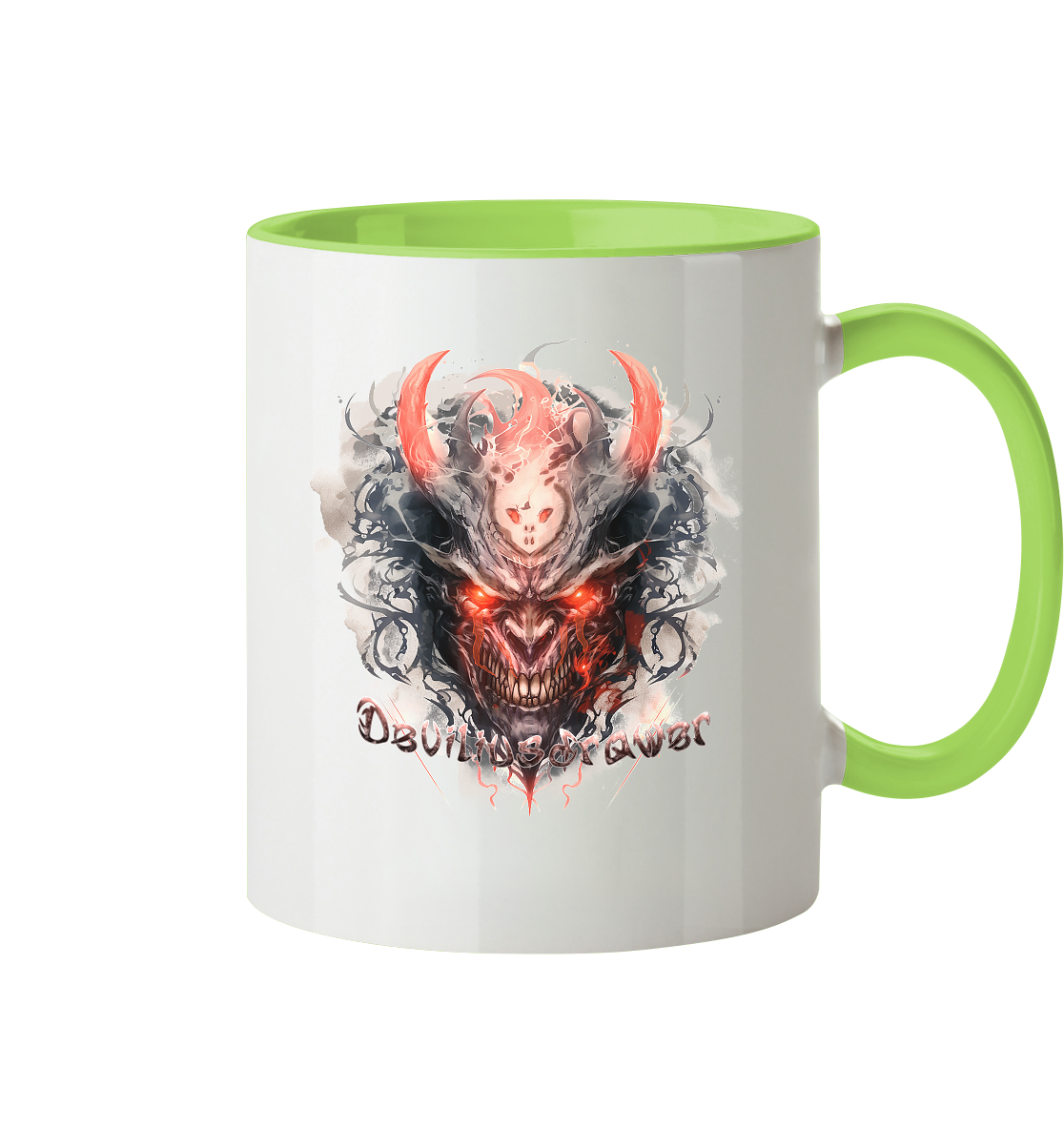 Deviliusdrawer Red Horn Devil - Tasse zweifarbig