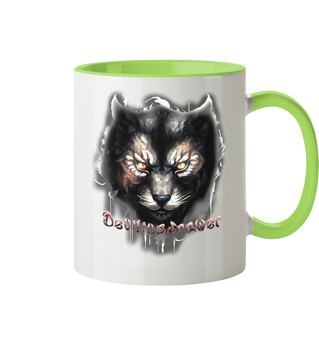 Deviliusdrawer Vampire Cat - Tasse zweifarbig
