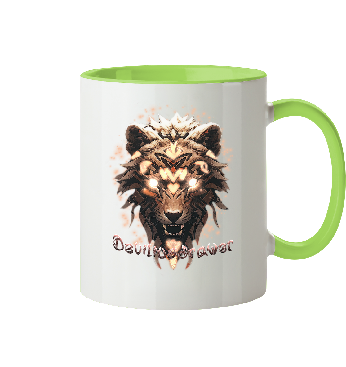 Deviliusdrawer Gold Weartiger - Tasse zweifarbig