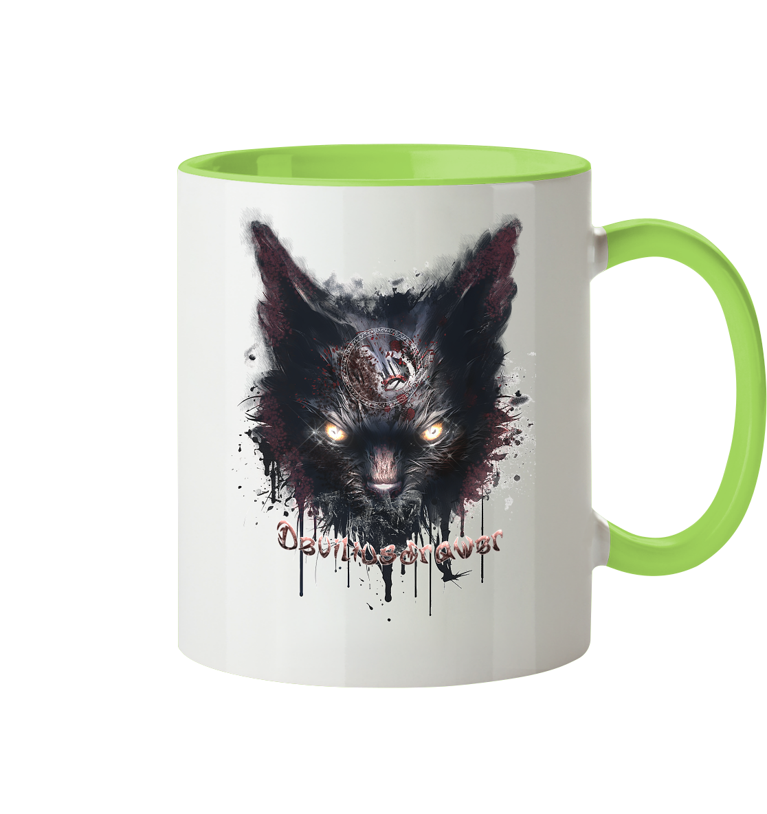 Deviliusdrawer Zombie Cat - Tasse zweifarbig