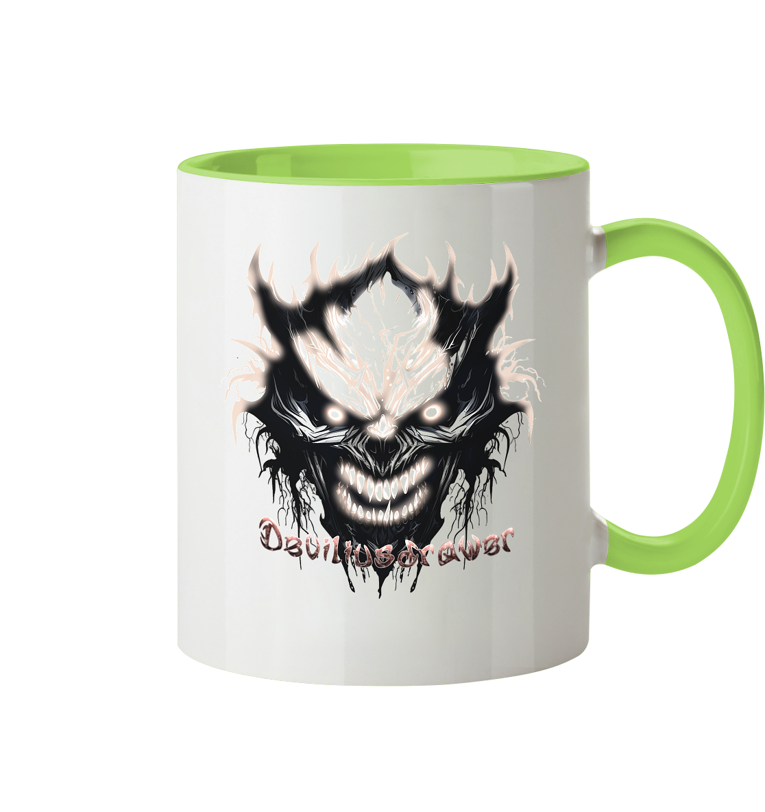 Deviliusdrawer Crazy Glow Devil - Tasse zweifarbig