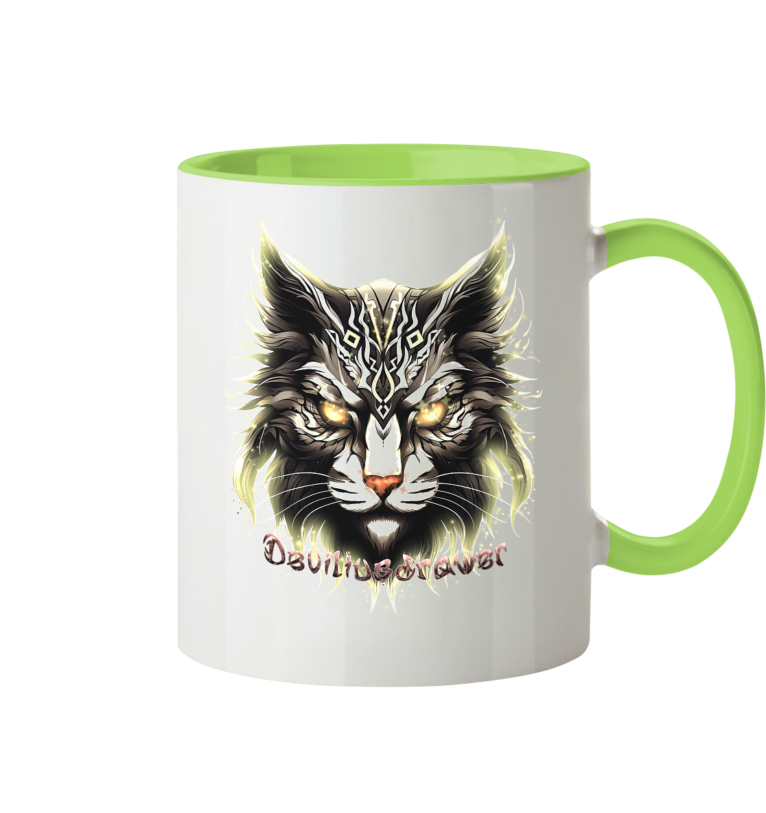 Deviliusdrawer Golden Cat - Tasse zweifarbig