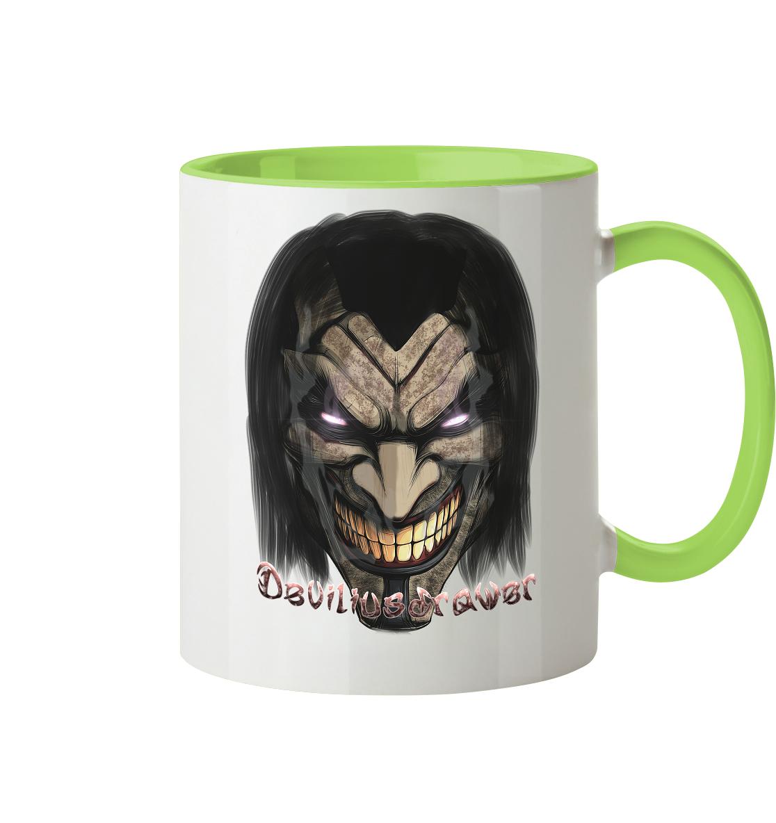 Deviliusdrawer Smiling Devil - Tasse zweifarbig