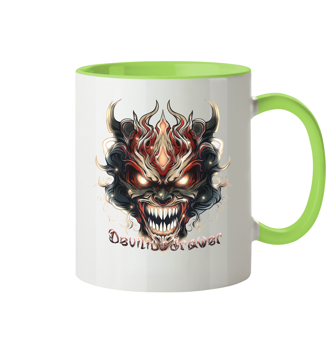 Deviliusdrawer Evil Vamp Mask - Tasse zweifarbig